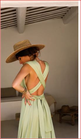Robe Longue Olympia – Dos Nu & Multi-positions