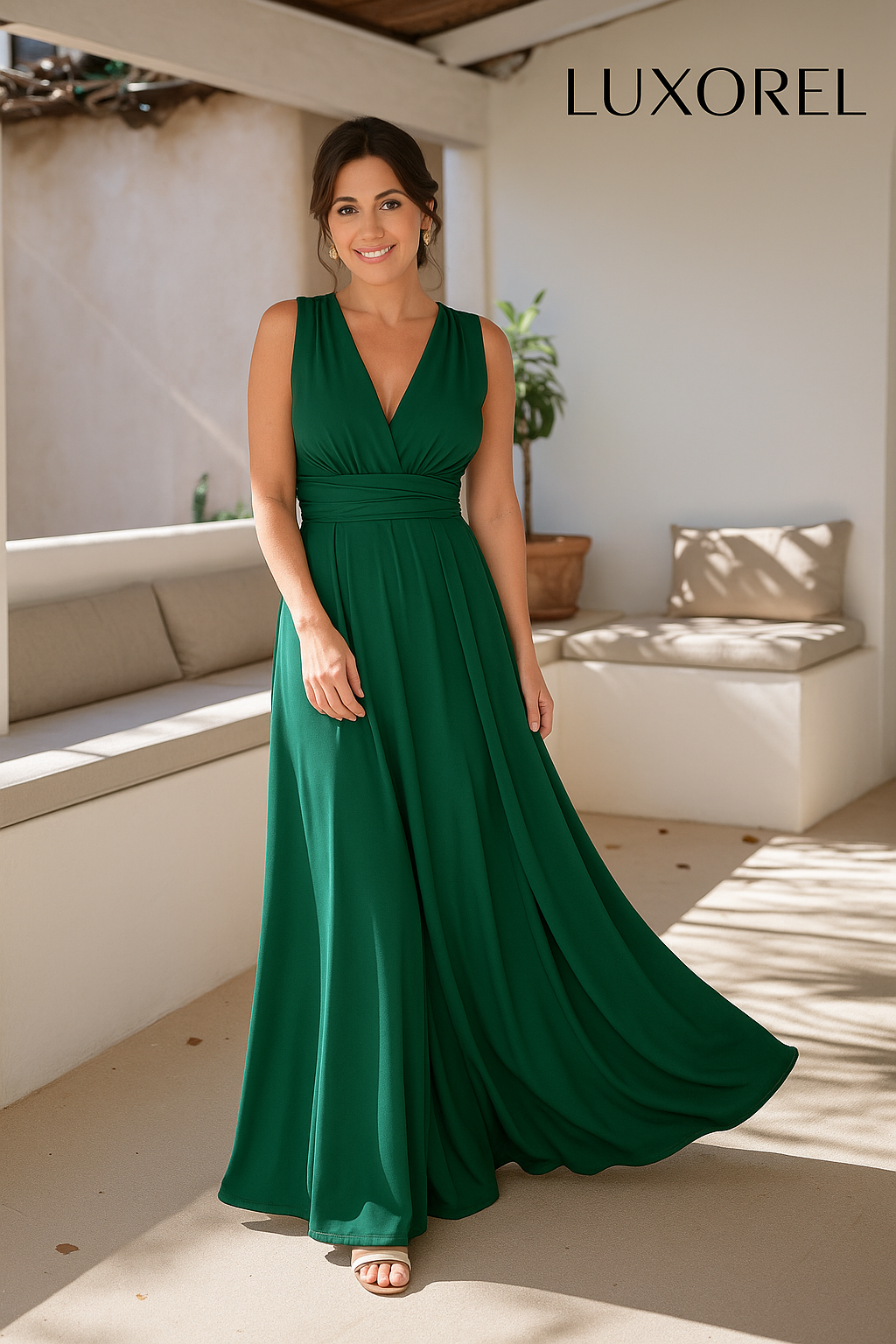 Robe Longue Olympia – Dos Nu & Multi-positions